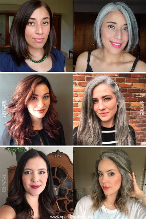 Amazing Before And After Going Gray Pictures With Transition Stories