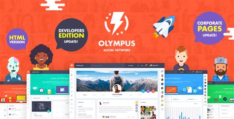 Olympus - HTML Social Network Toolkit by Crumina | ThemeForest