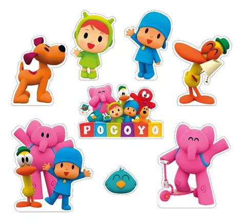 Figuras Pocoyo Base R Gida Kit Pzas Coroplast Env O Gratis