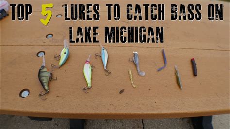 My Top 5 Lures To Catch Bass On Lake Michigan Vlog 9 4K YouTube