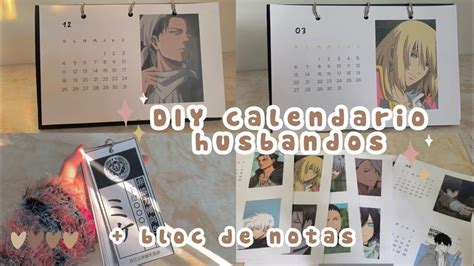 DIY Cómo hacer un calendario pdf descargable y bloc de notas