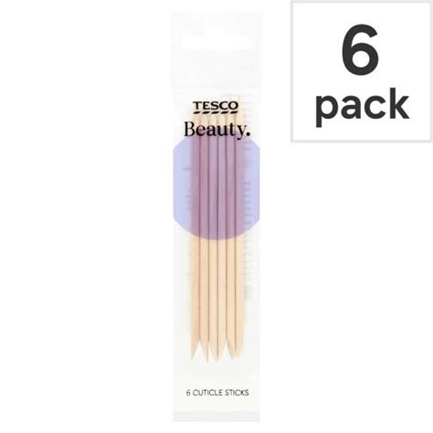 Tesco Cuticle Sticks 6 Pack Tesco Groceries