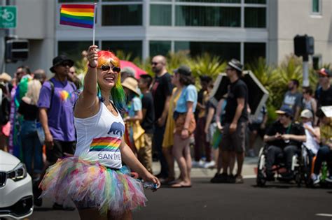 San Diego Lgbt Pride Parade San Diego Downtown California Usa July 15th