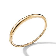 David Yurman Pure Form Smooth Bracelet In 18K Gold REEDS Jewelers