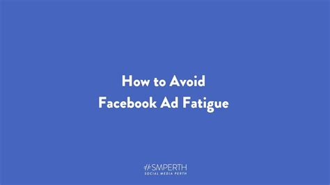 How To Avoid Facebook Ad Fatigue Youtube