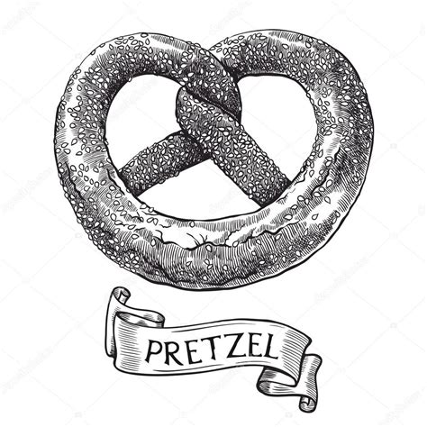 Pretzels Boceto Vectorial Vector Gráfico Vectorial © Lapuma Imagen