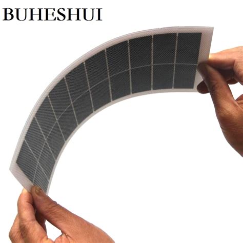 Buheshui Panel Solar Semiflexible W V Etfe Bricolaje Cargador