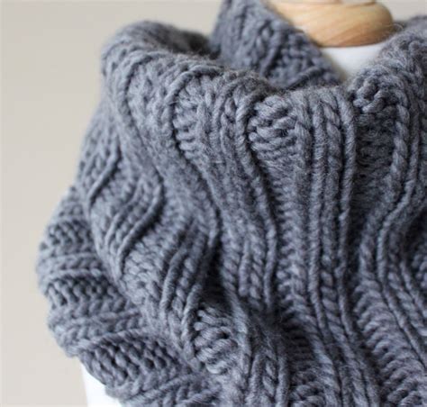 Free Knitting Patterns Bulky Ribbed Cowl Leah Michelle Designs