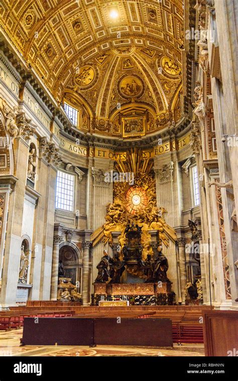 Vatican City Vatican October Cathedra Petri Altar Of The