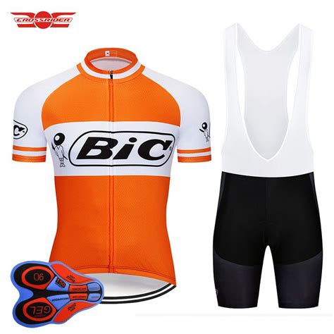 Crossrider 2018 Retro Cycling Jersey Set MTB Uniform BIC Bike Clothing