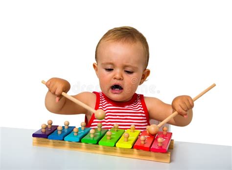 Baby Playing Xylophone Stock Photo - Image: 32714620