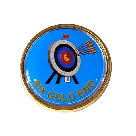 Six Gold End Premium Badge