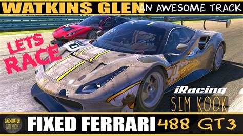 IRACING FERRARI 488 GT3 WATKINS GLEN An Awesome Track Even For A Sim