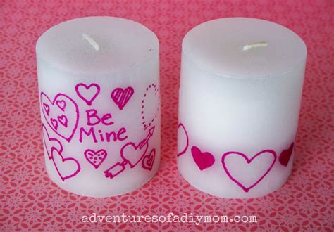 Personalized Valentines Candles - Adventures of a DIY Mom