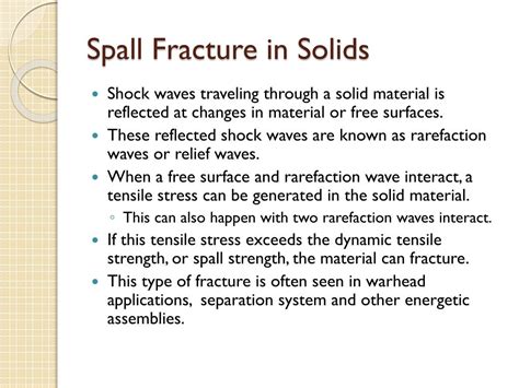 PPT - Spall Fracture of Multi-Material Plates Under Explosive Loading ...