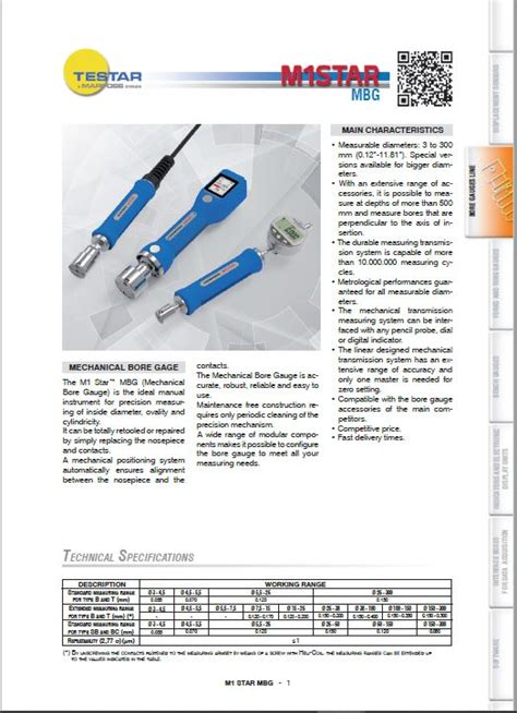 Marposs M Star Mbg Mechanical Bore Gages Judge Tool Gage