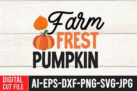 Farm Fresh Pumpkin SVG Cut File Graphic By Ranacreative51 Creative