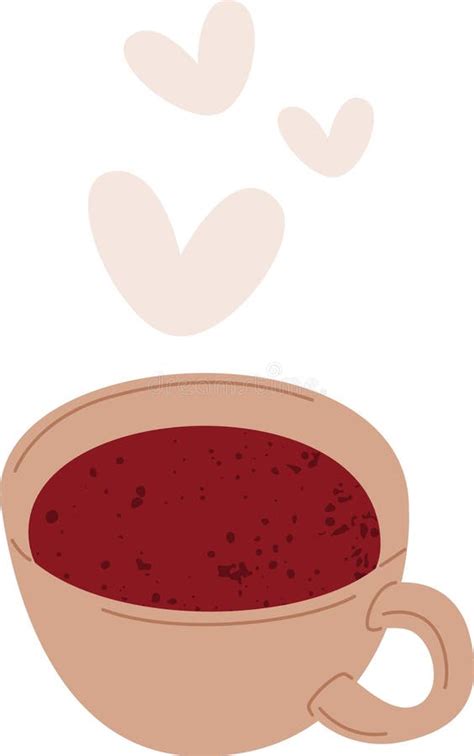 Coffee with Hearts stock illustration. Illustration of brown - 321297529