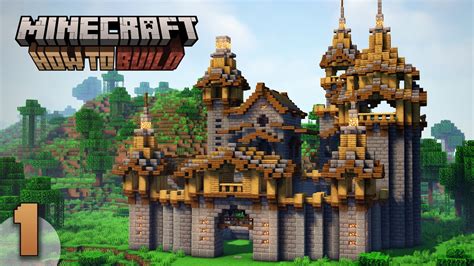 Minecraft How To Build A Medieval Castle Part 1 Of 4 Ultimate Base