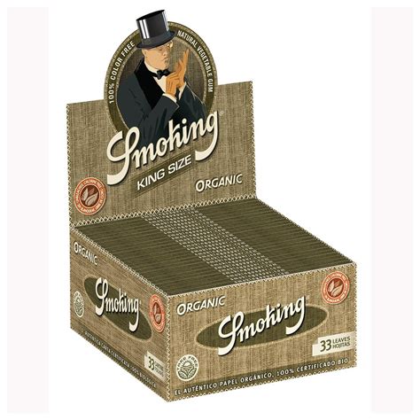 Cartine Lunghe Smoking King Size Slim Organic Canapa Bio Box