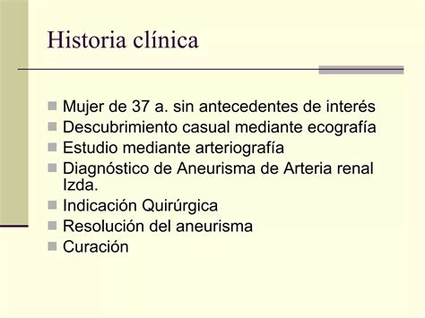 Aneurisma De Arteria Renal Ppt Descarga Gratuita