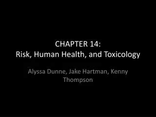 PPT Risk Toxicology And Human Health PowerPoint Presentation Free