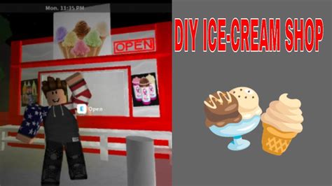 Roblox Bloxburg Diy Ice Cream Shop Youtube