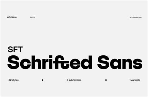 Font News New Font Release Schrifteria Foundry Released Sft Schrifted