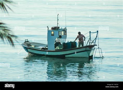 Traditional Fishing Boat In The Mediterranean Sea Stock Photo Alamy