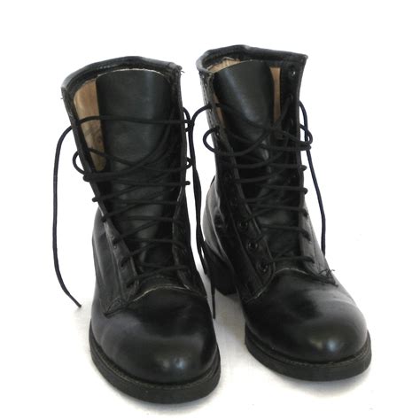 Trade Brigade: Addison Shoe Company//Combat Boots//Black Leather//USA Made