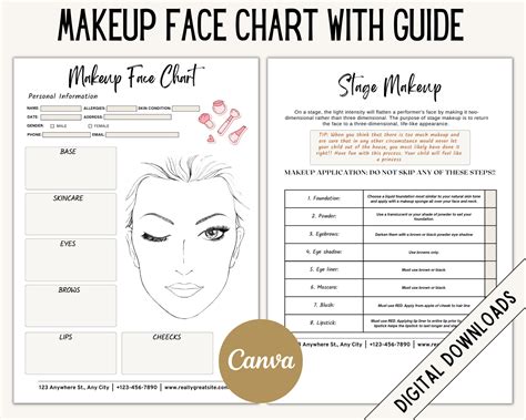 Makeup Worksheet Printable