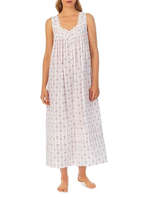 Floral Cotton Lawn Ballet Nightgown