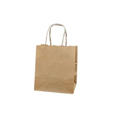 Plain Brown Kraft Paper Bags 11x9x3 For Cakes Shopping Capacity 2