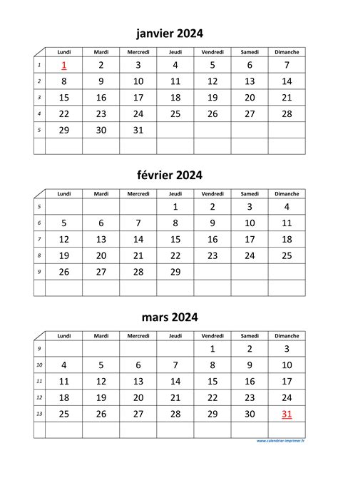 Calendrier Par Mois Image To U