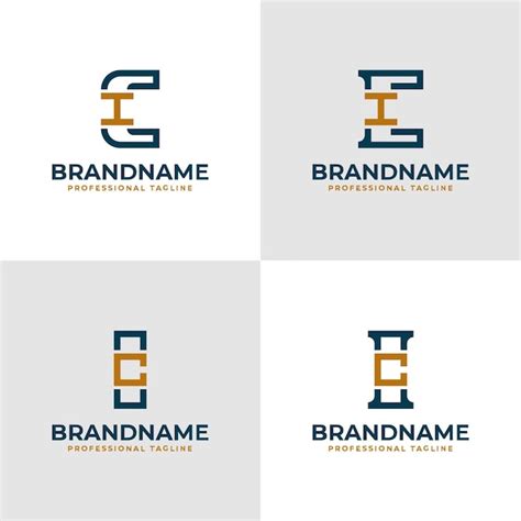 Premium Vector Elegant Letters Ci And Ic Monogram Logo Suitable For