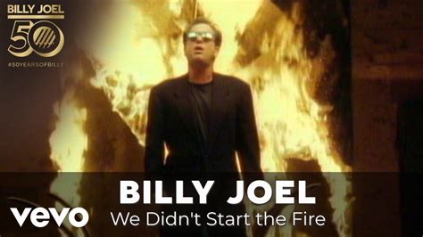 Billy joel we didn t start the fire official video – Artofit