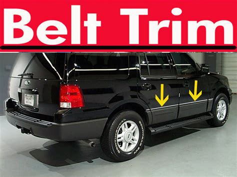 For Ford Expedition Chrome Body Side Molding Trim Kit