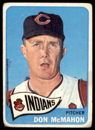 Topps Don Mcmahon Creased Cleveland Indians Ebay