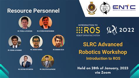 Slrc 22 Advanced Robotics Workshop A Journey Into The Realm Of Ros