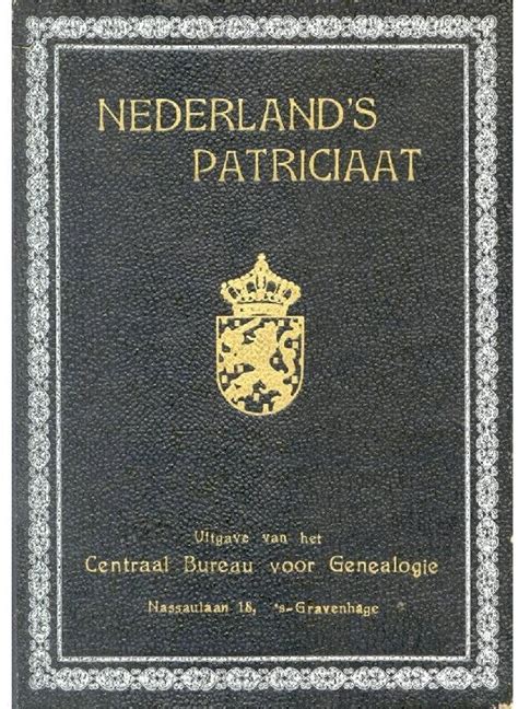 PDF 32 1946 NEDERLAND S PATRICIAAT 15 Maart 1889 Dr Van Louis