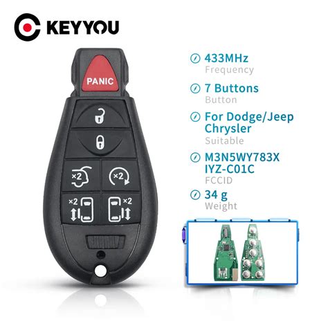 Keyyou Llave De Coche Remota De Botones Chip Id De Mhz Para