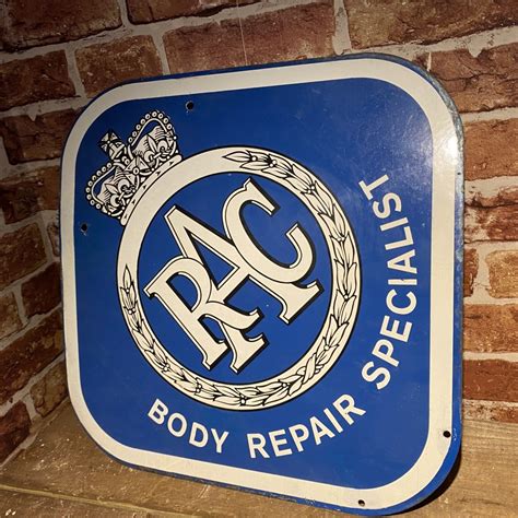 Rac Body Repair Specialist Enamel Sign 5488 Matts Automobilia