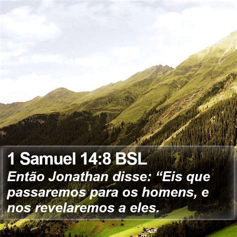 Samuel Bsl Ent O Jonathan Disse Eis Que Passaremos Para