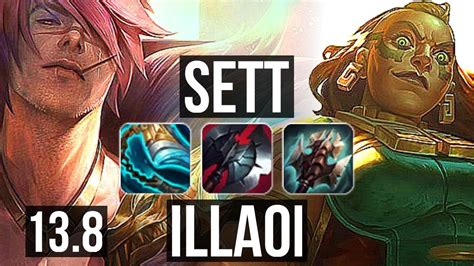 Sett Vs Illaoi Top 727 400 Games Godlike Kr Master 138