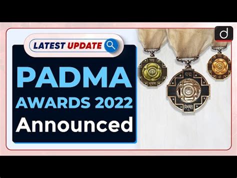 Padma Awards Announced Latest Update Drishti Ias English Youtube