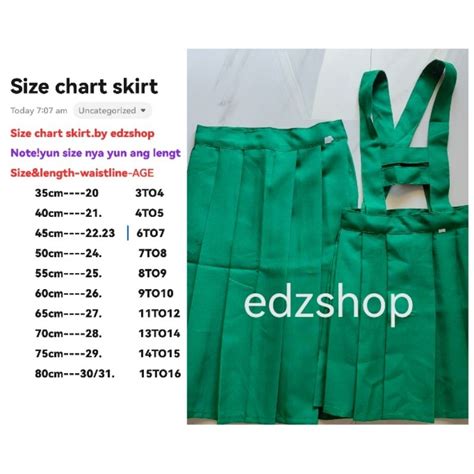 skirt school uniform,all collors available | Shopee Philippines