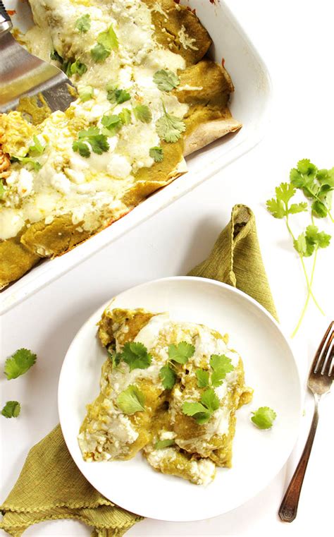 Easy Green Chicken Enchiladas Robust Recipes