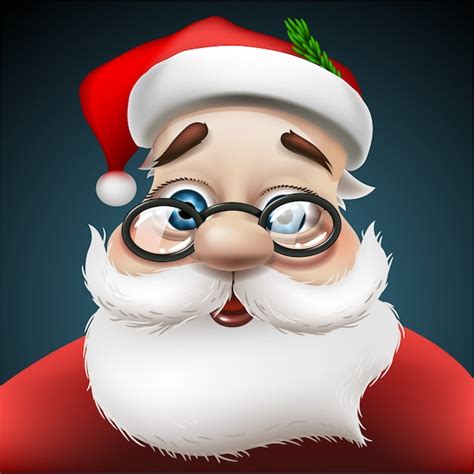 Personagem De Papai Noel Vetor Premium