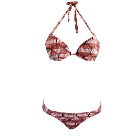 Agua Doce Swim Agua Doce Orange Fan Print Padded Bikini Poshmark