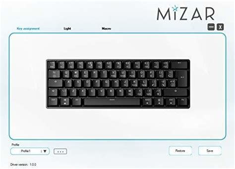 Mizar Mz60 Luna Hot Swappable Mechanical Gaming Keyboard 6 Envío gratis